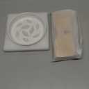 Raised Slow Feeder Cat Bowl with Stand, 6.3'' Wide Ceramic Elevated Shallow Slow Eating Cat Bowl for Dry/Wet Food, Anti-Vomiting Pet Puzzle Feeder, Whisker Friendly, Dishwasher Safe (White)