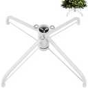 JSungo Foldable Christmas Tree Stand, 16.3 inch Metal Christmas Tree Base, Fits 3 Ft to 6 Ft Artificial Trees (0.5-1.37 Inch Pole), Black