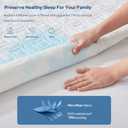 BEDLORE 2 Pack Waterproof Mattress Protector, Twin XL Size Mattress Pad with Deep Pocket 6"-15" Depth, Soft Breathable Bed Mattress Cover for Bedroom, College Dorm (White)