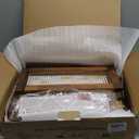 Ciilee Baby Bread Box for Kitchen Countertop Wooden Double Layer Storage Container Bread Bin Large Capacity Vintage Bread Keeper Farmhouse Breadbox Pantry Organizer Versatile Food Cabinet(Brown)