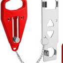 Portable Door Lock for Travel, Door Lock Self-Defense Security Device for Home, Apartment, Hotel, Living Motel, School Dorm, House for Open Inwards Door