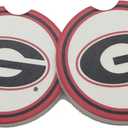 Magnolia Lane University of Georgia Bulldogs Logo Car Coaster Set, Set Of 2 Coasters