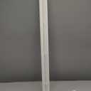 DEZ FURNISHINGS Cordless 1" Signature Mini Blind with Flexible Slats, 46" W x 48" H, Pearl White