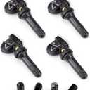 TPMS Tire Pressure Monitoring System Sensor 433MHz GM Preprogrammed 13598773 Replacement Compatible with Chevy Cadillac GMC Buick (4 Packs)