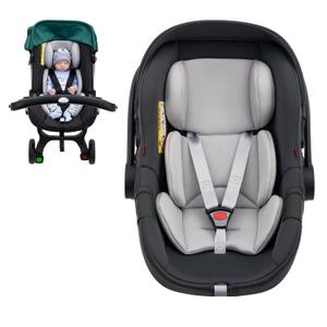 Infant Insert for Doona, Thickened Baby Car Seat Head & Body Support for Side Impact Protection, Universal Carseat Head Support for Infant, Breathable Baby Car Seat Cushion with Filled Natural Sponge (Grey)