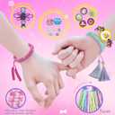 Girls Friendship Bracelet Making Kit: Girl Toys Bracelets Braiding Kits Kids Birthday Gifts Age 7 8 9 10 11 12 Year Old, Crafts Art Cool Presents for Teen, DIY Jewelry String Maker Travel Activity Set (multicolored)