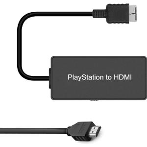 PS2 to HDMI Converter HDMI Cable for PlayStation 2/ PlayStation 3 Console. Connecting PS2/ PS3 to HDTV with True Ypbpr HD Signal Output (100% Improve Video Quality)
