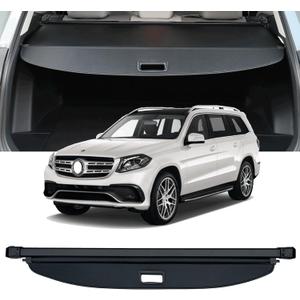 Cargo Cover Compatible with 2013-2020 Mercedes Benz GLS-Class SUV AMG GLS 63 Retractable Trunk Cover Rear Trunk Security Cover Shielding Shade GLS Cargo Cover 2013 2014 2015 2016 2017 2018 2019 2020