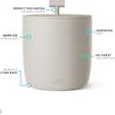 Simple Modern Vacuum Insulated Ice Bucket with Lid and Scoop | for Cocktail, Champagne, Wine, Beer, & Hosting | Stainless Steel 100oz Capacity for Large Parties | Rocks Collection | Almond Birch