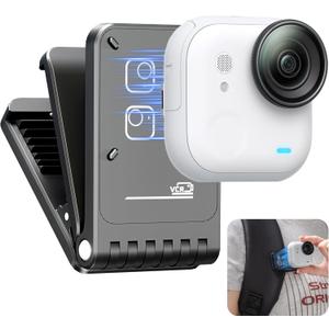 STARTRC VCR Go Ultra Magnetic Backpack Mount Stand for Insta360 Go Ultra Accessories Pivot Clip Angle Quick Release Hat Mount Adapter for Desktop Outdoor Travel Video POV Shooting