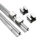 GUWANJI 2PCS Linear Rails SBR12 1200mm Linear Guide Rails with 4PCS SBR12UU Slide Blocks, CNC Rail Kit, Linear Rails and Bearings Kit for Automated Machines and Equipments(SBR12-1200)