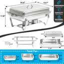 Chafing Dishes for Buffet 9QT with 7 Multi-Size Food Pans