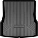Mixsuper Custom Fit Rear Cargo Liner for Tesla Model S 2012-2020 All Weather Trunk Liner Cargo Mat Black (Not Fit 2021 Tesla Model S Plaid/Long Range)