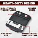 Drill Holder Clip for Tool Belt, Low-Profile Drill Belt Clip Holster for Cordless Drill, Screw Gun Fits Up to 2" Tool Belts
