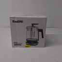 Hot Tea Maker Glass Electric Kettle with Infuser and Temperature Control,1.5L Stainless Steel 1200W Rapid Boiling,Programmable Control for your Favorite Teas and Coffee,Black