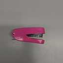 Praxxis Pro Office Supplies - Aria-Plus Half-Strip Mini Stapler - Durable, Compact, and Colorful Stapler for Office and Travel Use, Compatible with Standard 26/6 Staples, Pink