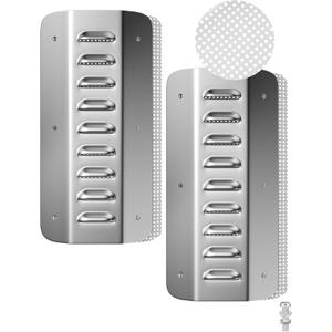 2-Pack Stainless Steel Shipping Container Air Vents  Rust-Free Heavy-Duty Ventilation for 20FT/40FT Containers, Prevents Condensation & Small Animal Entry, Easy DIY Installation (Silver)