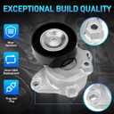 Serpentine/Engine Drive Belt Tensioner and Idler Pulley Kit Compatible with 2006-2011 Mercedes-Benz ML350 GL450 E350 C300 S550 CLK350, Replaces# 2722021419 2722000270 2722021019 6PK2404