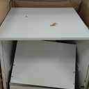 Sweetcrispy 2 Drawer Filing Cabinet White, Rolling Wood File Cabinets with Printer Stand Under Desk Storage Lockable Wheels, Home Office Organizer