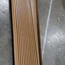 Art3d 2 Wood Slat Acoustic Panels for Wall and Ceiling - 3D Fluted Sound Absorbing Panel with Wood Finish - Walnut