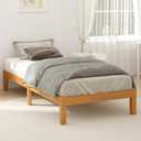 Sweetcrispy Twin Size Bed Frames, 12 Inch Height Wood Platform Bed Frame