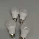 GEPLAD 4-Pack Upgrade Motion Sensor LED Light Bulbs 12W (100W Equivalent), A19 E26 Dusk to Dawn Bulb, Outdoor & Indoor, 5000K Daylight, 1200LM,Glass-Penetrating Sensor, Upward/Downward Mounting