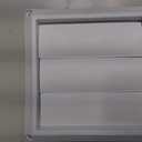 4 Inch Dryer Vent Cover for Exterior Wall Vent Hood Outlet Airflow, Dryer Air Vent with Screen with 4 Screw for Easy Installation, White