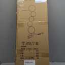 NUR 43.3" Modern Floor Lamp, Ring Standing Lamp, Dimmable, Metallic Feel, Artistic Trendy Design, Energy-Saving, Touch Switch, Ideal for Home, Office, Eco-Friendly