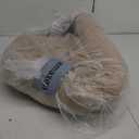 JOEJOY Dog Beds for Small Medium Dogs, Cozy Cuddler Luxury Puppy Pet Bed with Blanket Attached, Donut Round Calming Anti-Anxiety Dog Burrow Cave Bed - Anti-Slip Bottom and Machine Washable 26 inch (Beige)