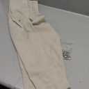 jinchan Linen Pinch Pleated Kitchen Curtains 30 Inch 2 Panels, Natural Linen Tier Curtains Back Tab Farmhouse Cafe, Light Filtering Small Window Drapes for Bathroom Laundry Room Oat