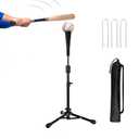 23.5 to 39.76 Inches Baseball Tee for Kids, Batting Tees for Baseball with Carry Bag, Portable Stable Tanner Tee, Baseball Training Equipment Aged 5-12, Softball Tee for Batting and Hitting