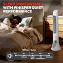 Honeywell QuietSet Whole Room Oscillating Tower Fan with Remote, White, HYF260