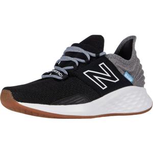 New Balance Women's Fresh Foam Roav' Road Running Shoe (6.5 Wide, Black/Light Aluminum)