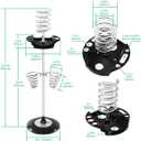 Hair Dryer Stand,Twisty Style Acrylic Top Holder,Hair Styling Appliances with Tray Two Spiral Holders and Heavy Base for Hair Dryer,Flat Iron,Curling Stick,Hair Straightener,Brush (crystal)