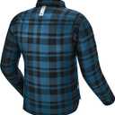 SHIMA Renegade 2 Motorbike Shirt for Men AirForce Back Protector Armour Riding Motorcycle Jacket Stretch Bikers Ventilated Lightweight Armoured Bike Textile Motorcycles (Mens, Blue, 5XL)