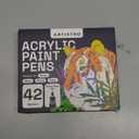 ARTISTRO 42 Acrylic Paint Pens, Art Set Acrylic Markers for Textile, Canvas, Rock, Glass, Wood, Paper, Pumpkin, DIY, Paint Markers for Kids and Adults