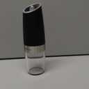 CIRCLE JOY Gravity Electric Pepper Grinder Salt Grinder Pepper Griner Mill Electric with LED Light, Battery Operated, Adjustable Coarseness, Washable 135ml Container