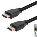 Monoprice 8K Certified Ultra High Speed HDMI 2.1 Cable - Up to 8K@60Hz, CL2 Rated, 48Gbps, 20 Feet, Black