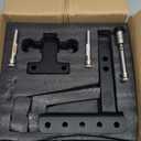 METOWARE Adjustable Trailer Hitch - Heavy Duty Tow Hitch Fits 2'' Receiver (22,000 LBS GTW) - Drop Hitch with 4'' Drop/Rise for Truck, Double Stainless Steel Locks & Hitch Pin