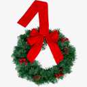 Trenton Gifts Snow Tipped Lighted Wreath. Battery Operated (Batteries Not Included) Timer Function. Metal & PVC