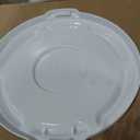 Rubbermaid Commercial Products BRUTE Heavy-Duty Round Trash/Garbage Lid, 10-Gallon, White, Outdoor Waste Container for Home/Garage/Mall/Office/Stadium/Bathroom
