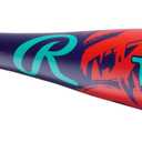 Rawlings | Threat Baseball Bat | USA | -12 Drop | 2 5/8" Barrel | 1 Pc. Composite, 28", Color: Navy / Red