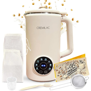8 in 1 Nut Milk Maker, 34oz Automatic Soybean Machine for Almonds, Soy, Non Dairy Beverages, Plant Based Milk, Homemade Almond Oat, With Delay Start/Keep Warm/Self-Cleaning/Boil Water