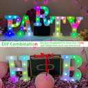Colorful Marquee LED Letter Light - Lighting Letter Sign Night Light Party Home Wedding Bar Girls Room Decoration (Colorful A)