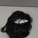 Mens Black Wig Long Curly Wavy Hair Wigs Natural Look Brunette Heat Resistant Synthetic Retro Male Wig for Daily Party Costume Cospaly Halloween or FunBlack