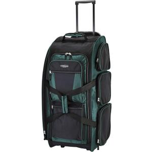 Travelers Club Xpedition 30 Inch Multi-Pocket Upright Rolling Duffel Bag (Teal)