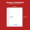 Office Werks 100 Clear Sheet Protectors, 8.5x11 Inch for 3 Ring Binder, Plastic Sheet Sleeves, Top Loading Paper Protector with Reinforced Holes, Archival Safe for Documents and Photos