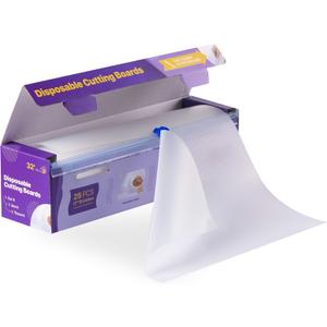 Disposable Plastic Cutting Board Sheets for BBQ & Camping - Large Flexible Chopping Boards - Cutting Mats for Kitchen and Outdoor 32'