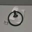 SetSail Towel Holder for Bathroom Wall Matte Black Towel Ring Stainless Steel Heavy Duty Hand Towel Hanger for Bath, Kitchen, 2 Pack