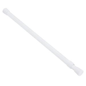 White Tension Curtain Rod for Windows 28 to 48 inch, Adjustable Expandable Pressure Spring Curtain Rod No Drilling, 7/8" Curtain Rod for Bedroom Doorway Closet Door